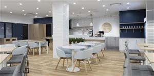 Modernité et luminosité pour le Café 3075